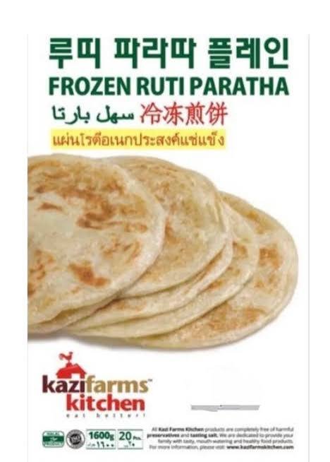 Kazi Farms Kitchen Frozen Roti Paratha – 1.6kg(20pcs)